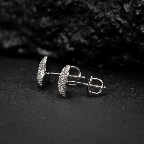 White Gold 925 Sterling Silver Womens Pretty Cute Best Heart Stud Earrings - Picture 3 of 5